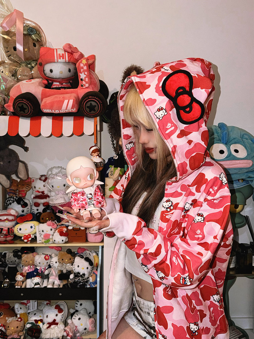 Bape 438 Collab Triple : Black Pink S-XL - Image 43