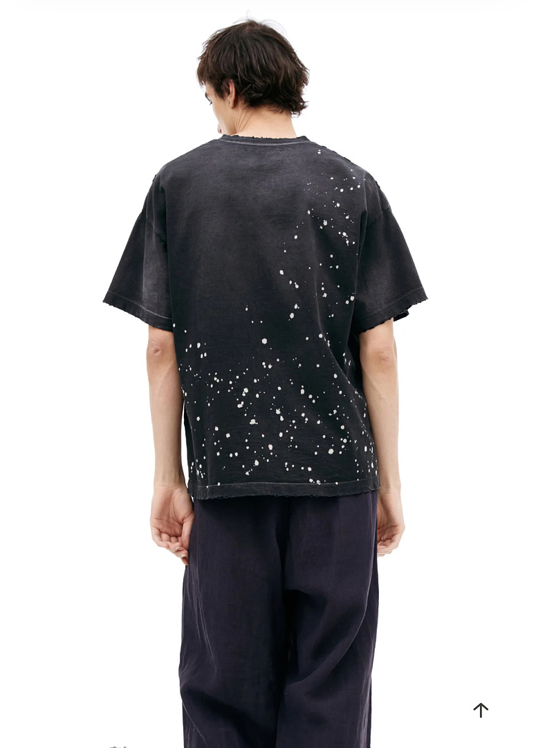 Unbranded 138 Satoshi Nakamoto Splatter Tee Ink T : Washed Black S M L - Image 14