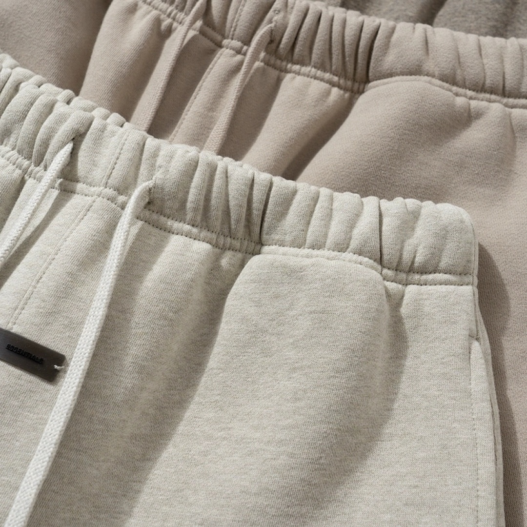 Essentials 148 Ess SS25 Classic Hoodie Label Print Short Silk Silver Gum Black Grey Brown Oatmeal XS-XL - Image 80