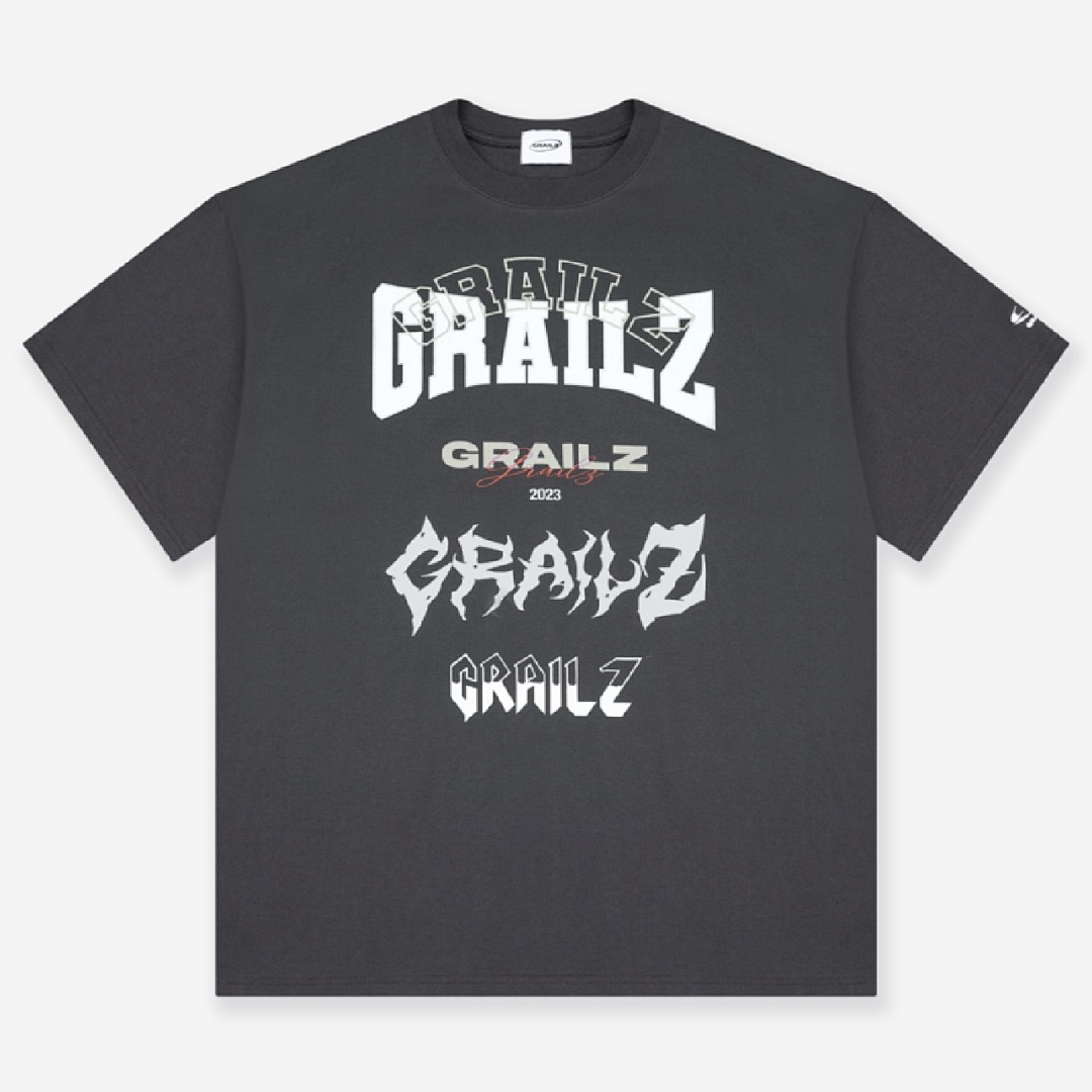 Unbranded 118 Grailz 23Ss MULTI LOGO Print Short Sleeve T Black White 1 2 3 G1907# - Image 3