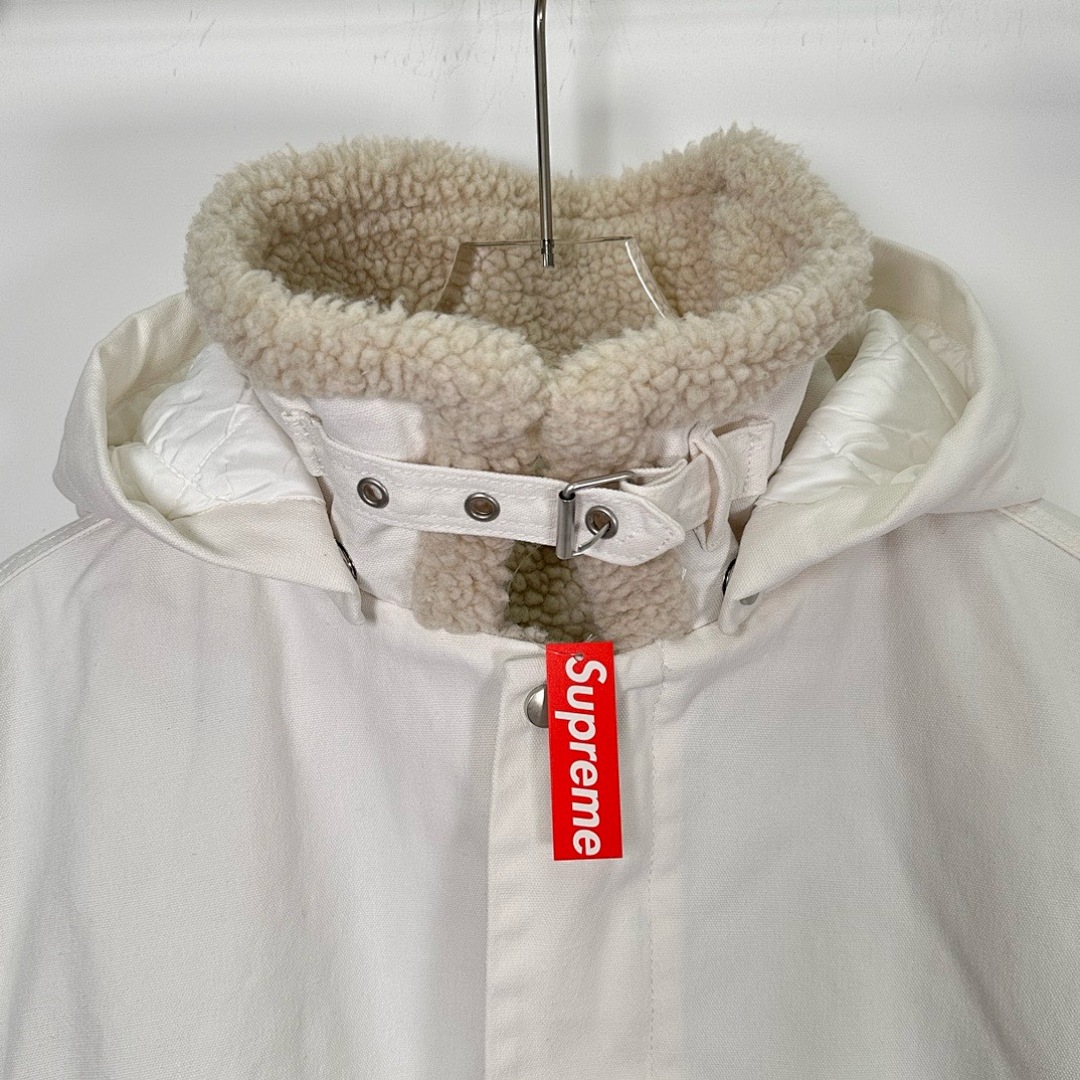 Supreme 598 24Fw Faux Shearling Lined Bomber Jacket Velvet Black White Water Blue S-XL - Image 50