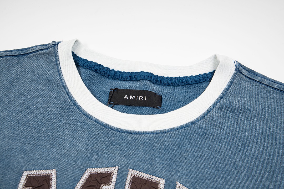 AMIRI 168 Wide Version Model Long Sleeve 2 Water T Black Ice Pink Mist Blue 607# - Image 29