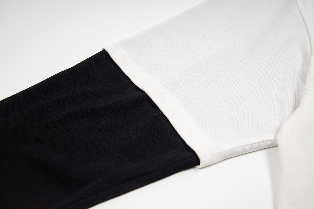 AMIRI 148 Wide Version Model Long Sleeve T Black White S M L XL 604# - Image 21