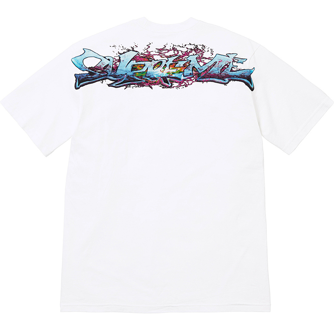 Supreme 148 TAG TEE Label T Black White S-XL - Image 5