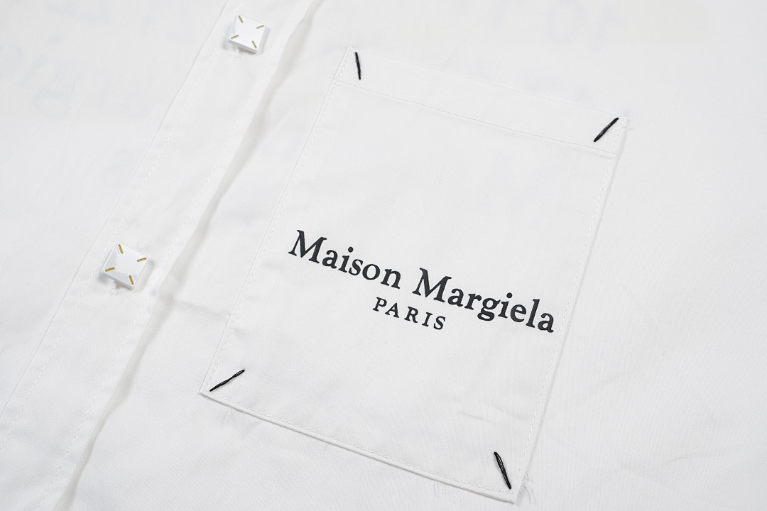 On Running 188 MM6 Maison Margiela LOGO Gum Strap Print Short Sleeve Black White 46 48 50 52 3261# - Image 20