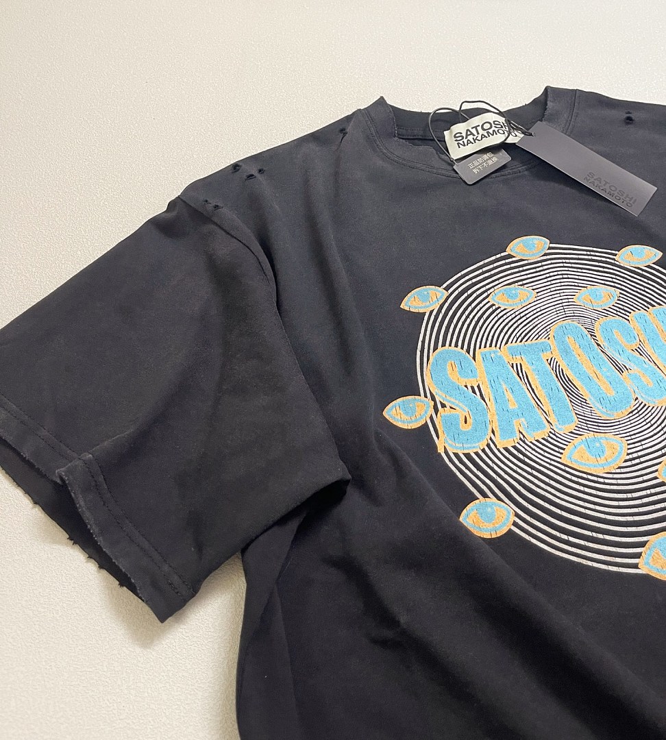 Unbranded 128 Satoshi Nakamoto Vintage Tee T Washed Black S M L - Image 9
