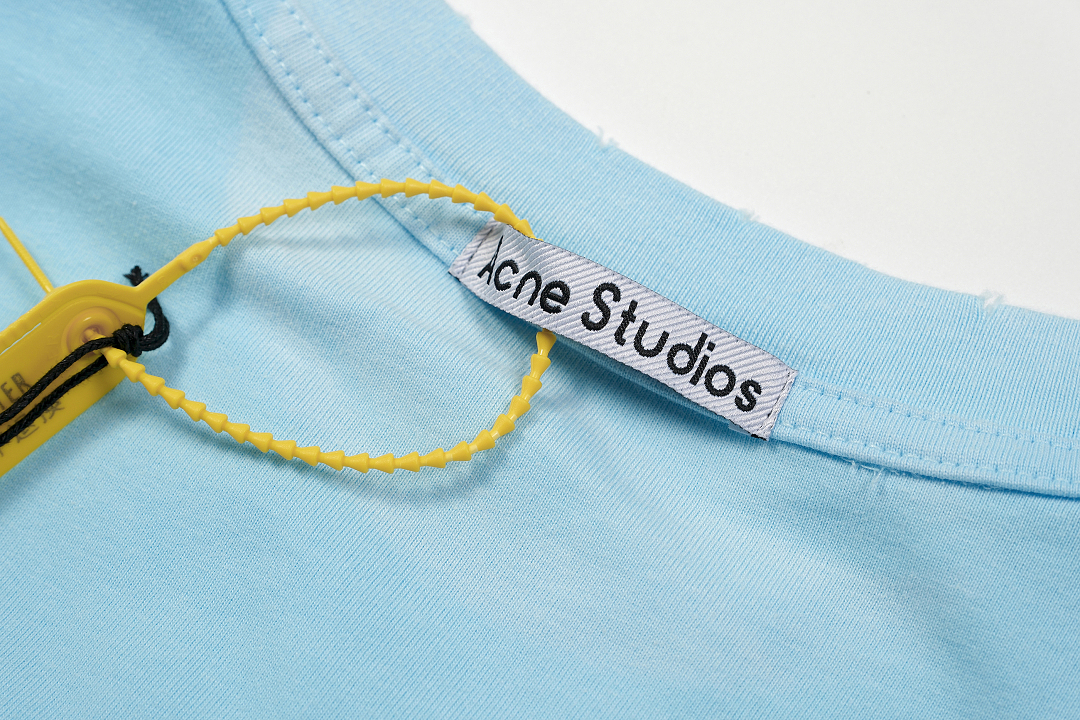 Acne Studios 118 AC LOGO Print Short Sleeve T Pink Floral Grey Black White Red Olive Green Dark Blue Spring Purple S-XL 8026# - Image 62