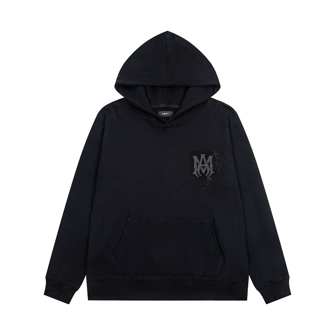 AMIRI 218 Wide Version Model Long Sleeve Black White S M L XL 606# - Image 16