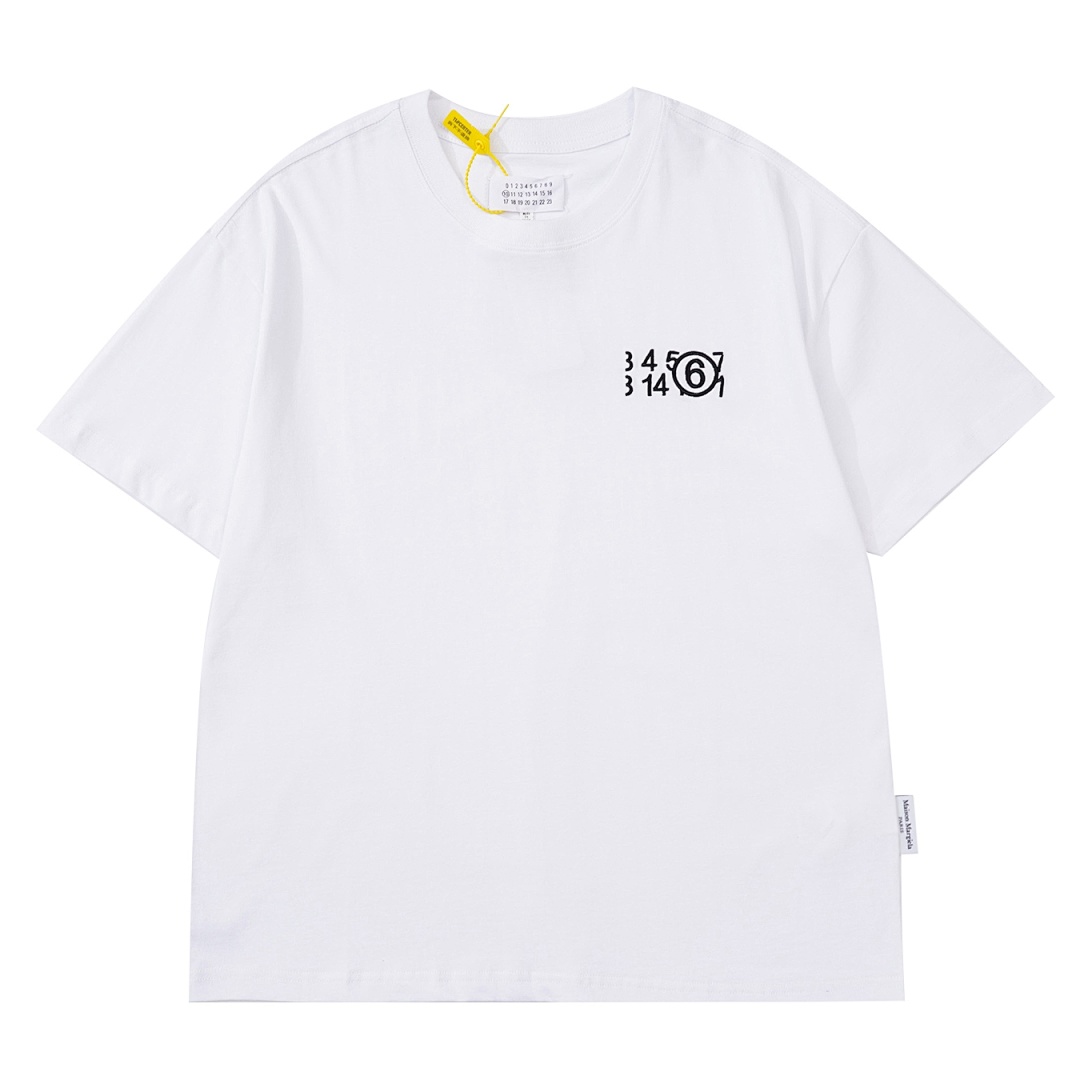 On Running 118 MM6 Maison Margiela Embroidered LOGO Label Short Sleeve T Black White 46 48 50 52 3950# - Image 16