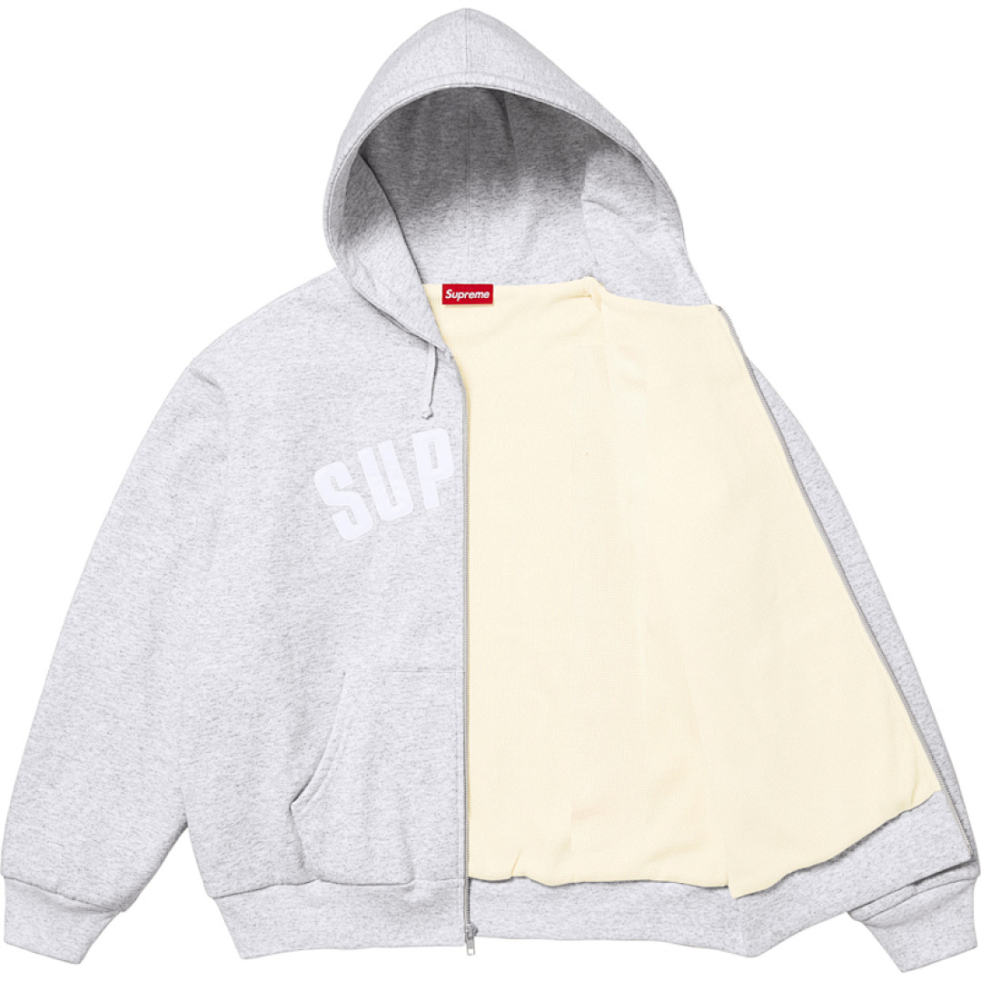 Supreme 398 25FW ARC THERMAL LINED ZIP UP HOODED Double Black Light Grey Blue S M L - Image 7