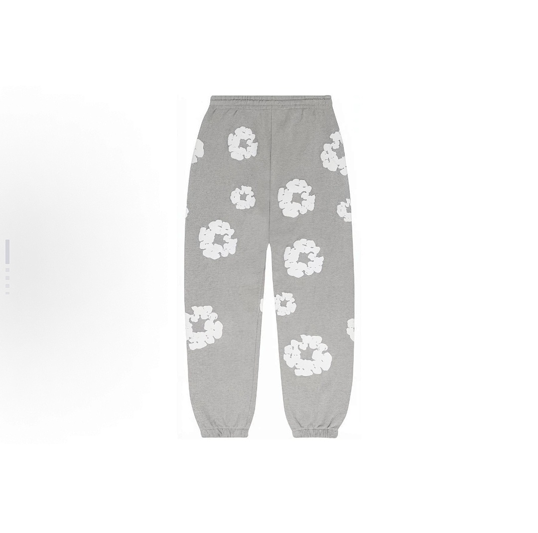 Unbranded 318 TOP Stock X Cactus Denim Tears Wreath Sweatpants460 100% Solid Cotton Mens Womens Black Grey Blue S-XL - Image 5
