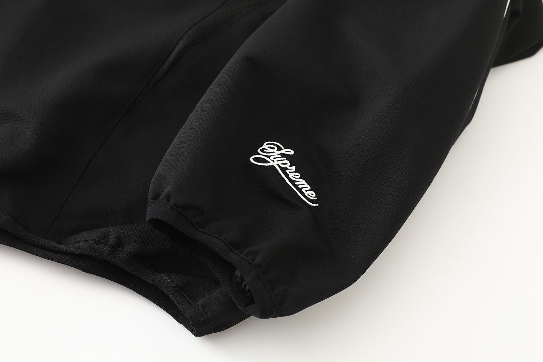 Balenciaga 398 Collab SS25 WEEK4 Track Jacket Sleeve Embroidered Logo : Black Purple :S-XL - Image 17