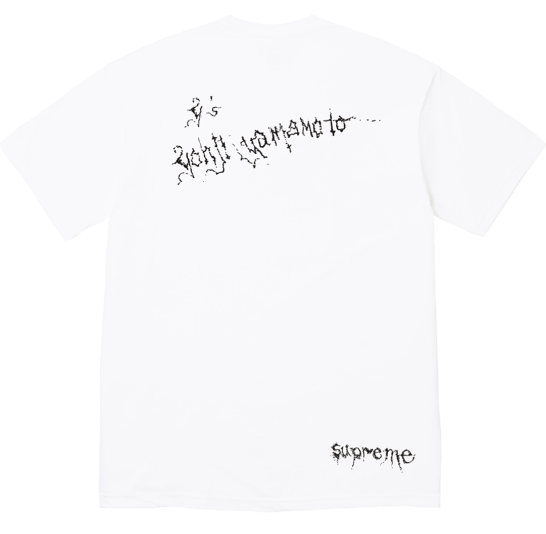 Supreme 128 Mountain Y'S THINKER TEE Print T Black White S-XL - Image 5