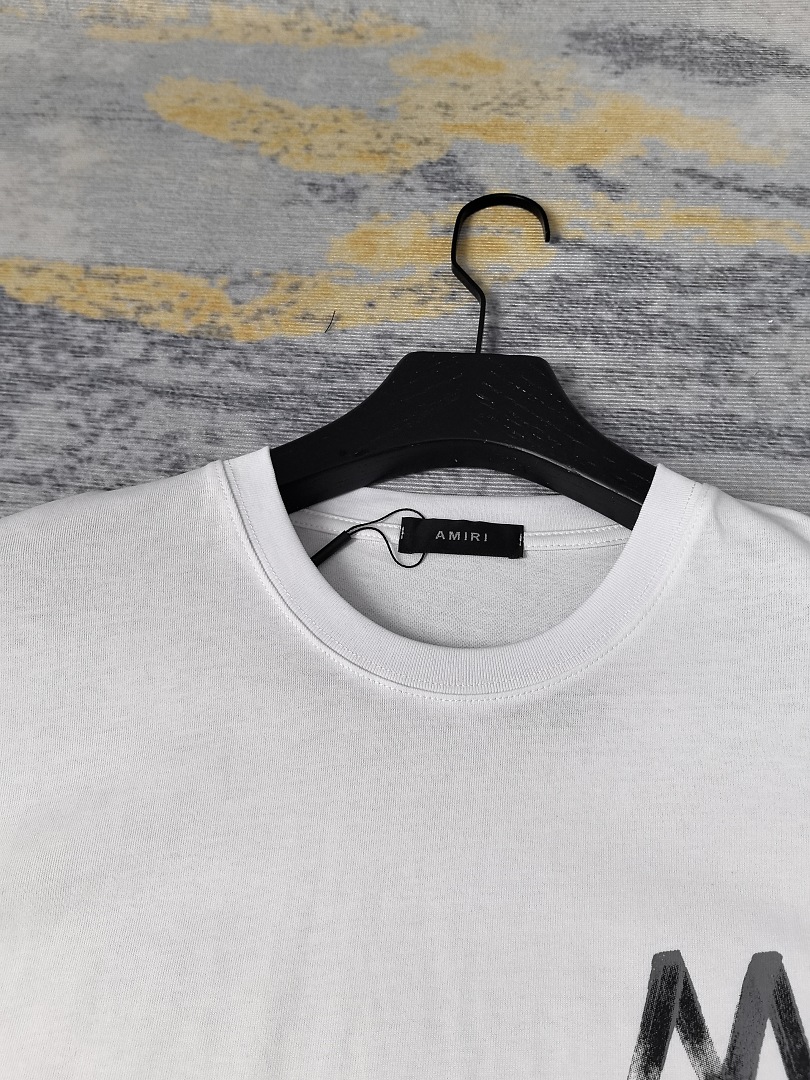 AMIRI 118 26Ss New Short Sleeve T Black White S M L XL 9927# - Image 36