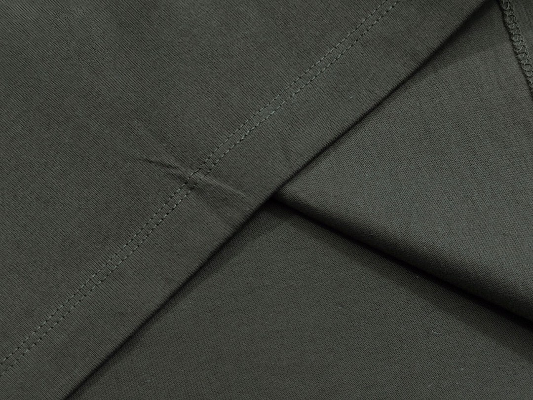Essentials 118 Ess Double Velvet Solid Cotton Short Sleeve T Coffee Grey Black White Smoke Red XS-XL - Image 41