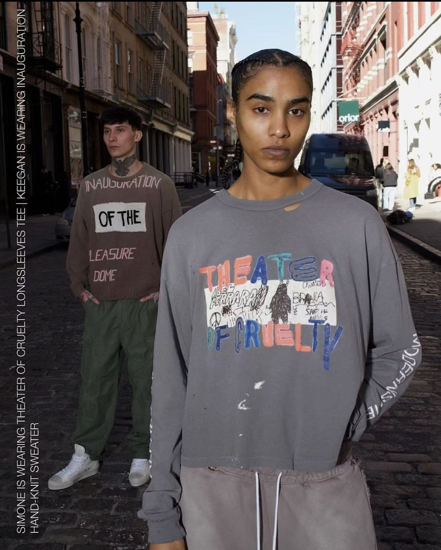Unbranded 158 PALY Theater Of Cruelty Model Long Sleeve T : Grey S M L - Image 17