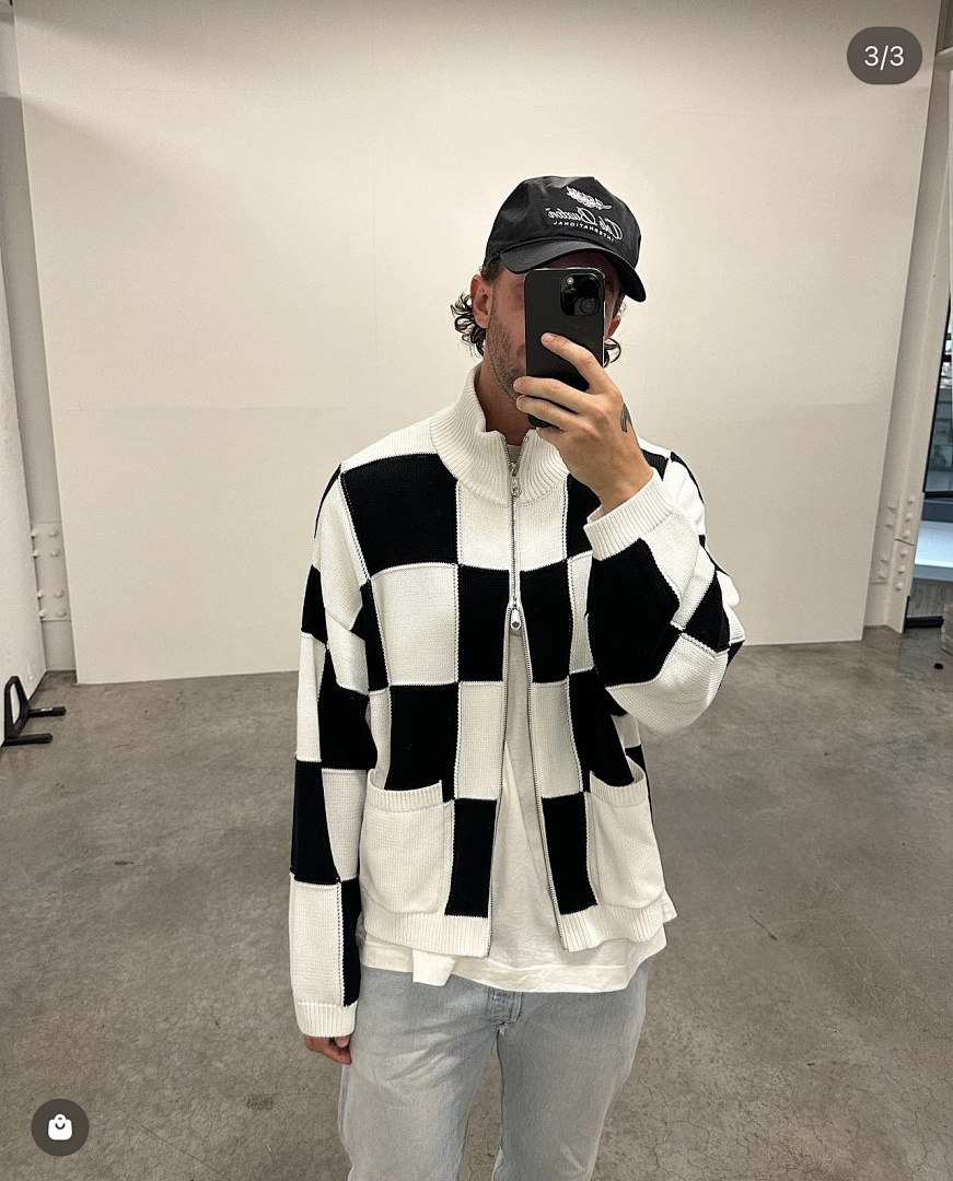 On Running 278 Cole Buxton Black White Double Stand Collar Fleece S-XL C7022# - Image 21