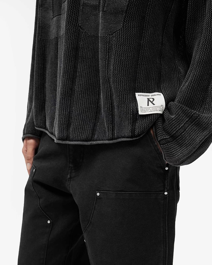 Represent 218 Represent Olive Long Sleeve : S M L XL Washed Black Resent - Image 21
