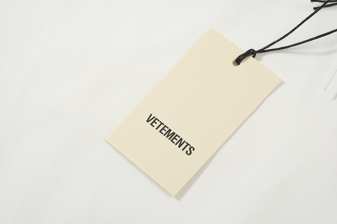 Unbranded 128 VETEMENTS Canvas Logo Short Sleeve T Black White S-XL V5200# - Image 15