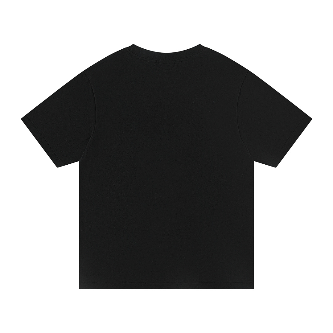 Bape 148 TOP Print Collar Short Sleeve Glow T Black White S-XL - Image 4