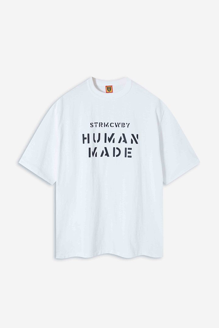 Human Made 118 HUMAN MADE 24Fw GRAPHIC T-SHIRT LOGO Print Cotton Short Sleeve T : Black White S M L - Image 3