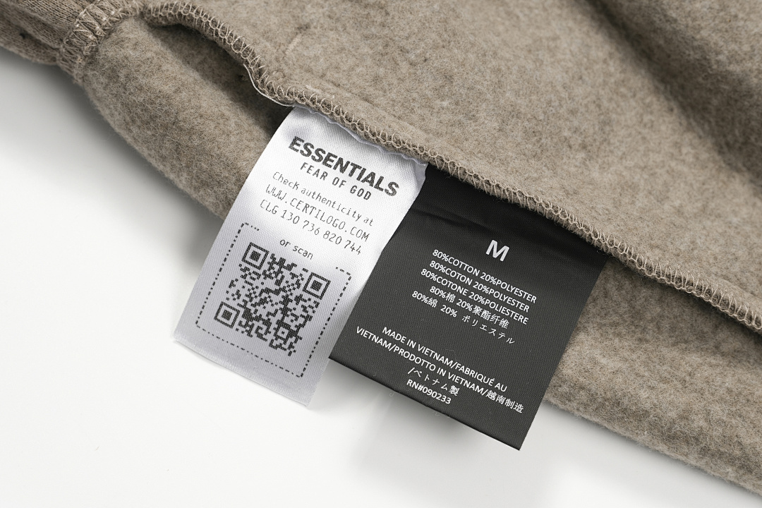 Essentials 178 Ess FALL24 HOLIDAY Fleece EssentialSweatpant Print Lace Up Velvet : Dark Mist Grey Light Black Desert Gold Brown :S-XL - Image 99