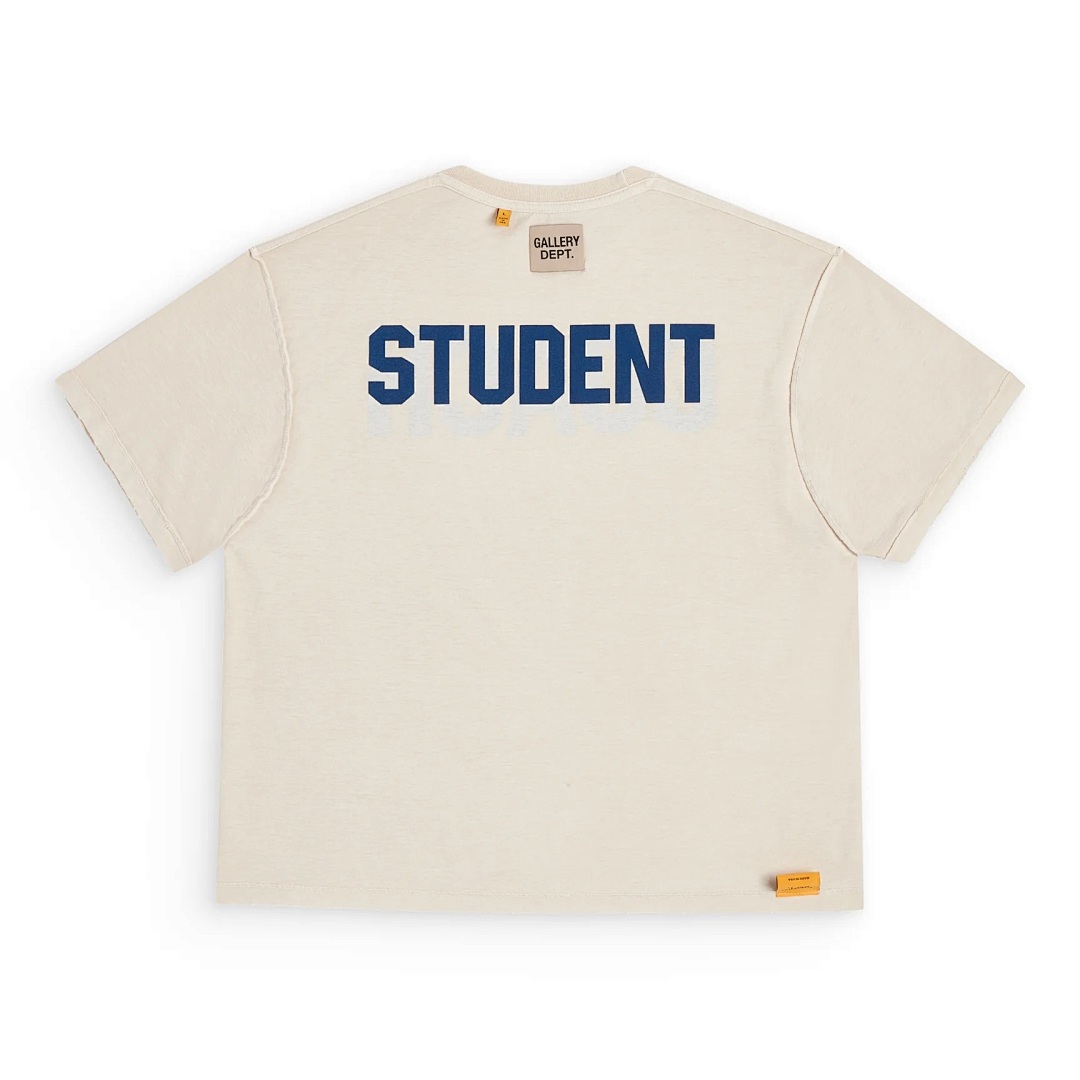 Celine 118 GALLERY DEPT STUDENT COACH REVERSIBLE TEE Washed True Surface Print Short Sleeve T : Black Cream Apricot Yellow S M L - Image 10