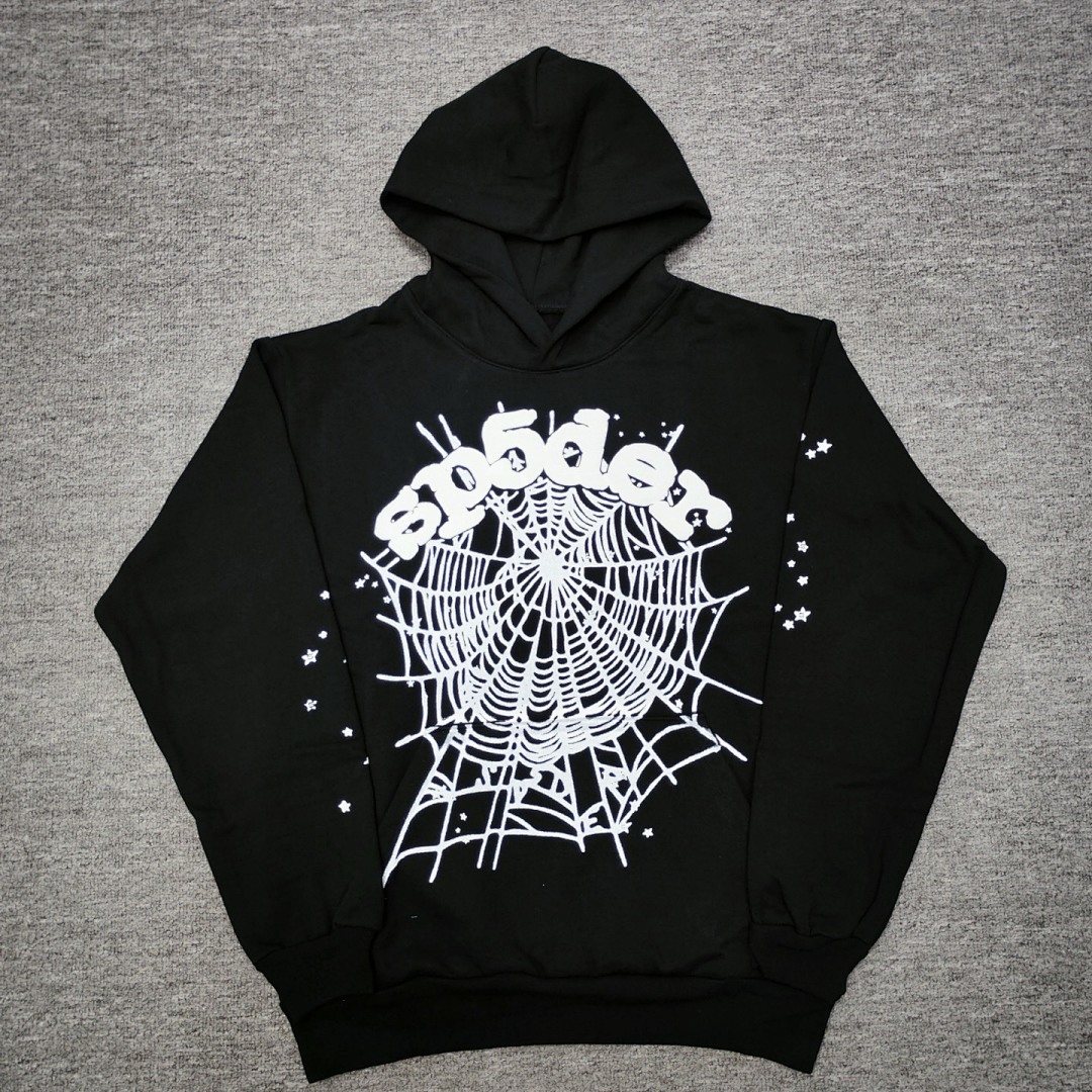 Sp5der SS24 HOODIE Mens Womens Top Black S-XXL - Image 9