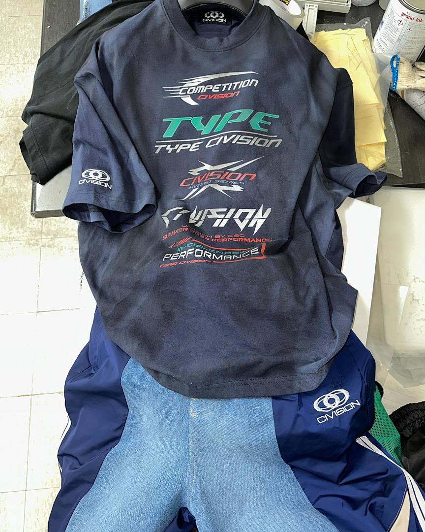 On Running 118 CIVISION By CSC Print Short Sleeve T Black Grey Blue 1 2 3 3408# - Image 37