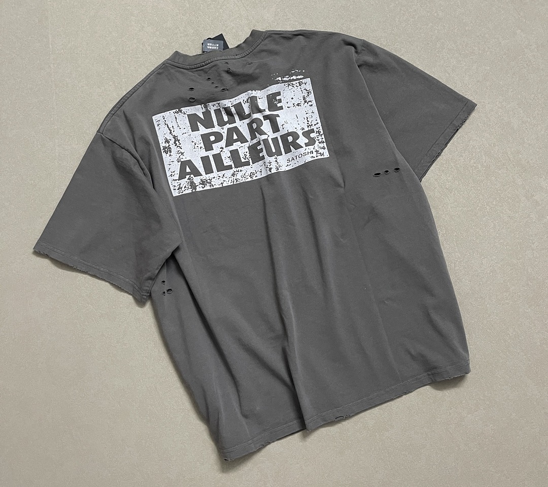 Unbranded 138 Satoshi Nakamoto“Everywhere & Nowhere” Washed Grey Print T S M L - Image 6