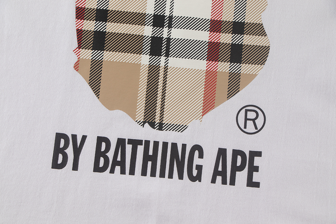 Bape 148 TOP Print Collar Short Sleeve T Black White S-XL - Image 18
