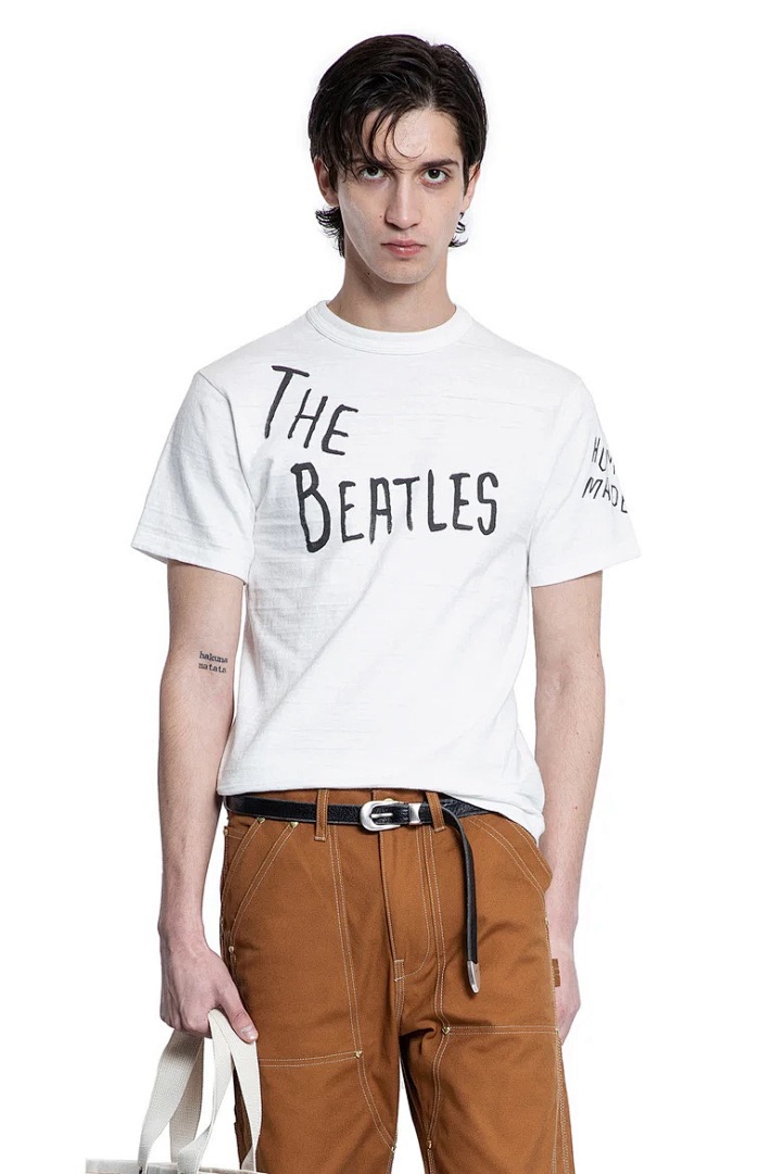 Human Made 118 HUMAN MADE BEATLES T-SHIRT Print Cotton Short Sleeve T : White S M L - Image 9