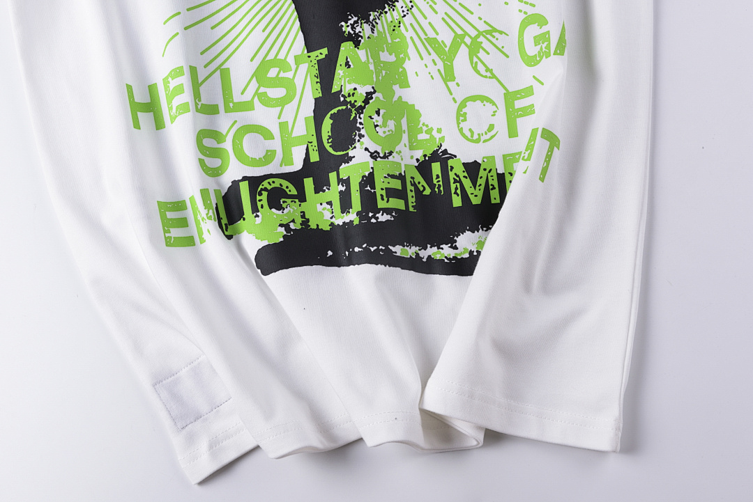 Hellstar 148 Hellstar Studios Yoga Tee Big Logo Ins High Short T White S-XL - Image 10