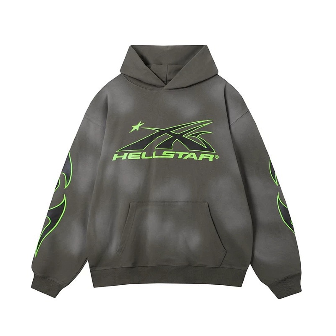 Hellstar 258 HELLSTAR Gradient Wide Mens Womens Water Grey S-M-L-XL