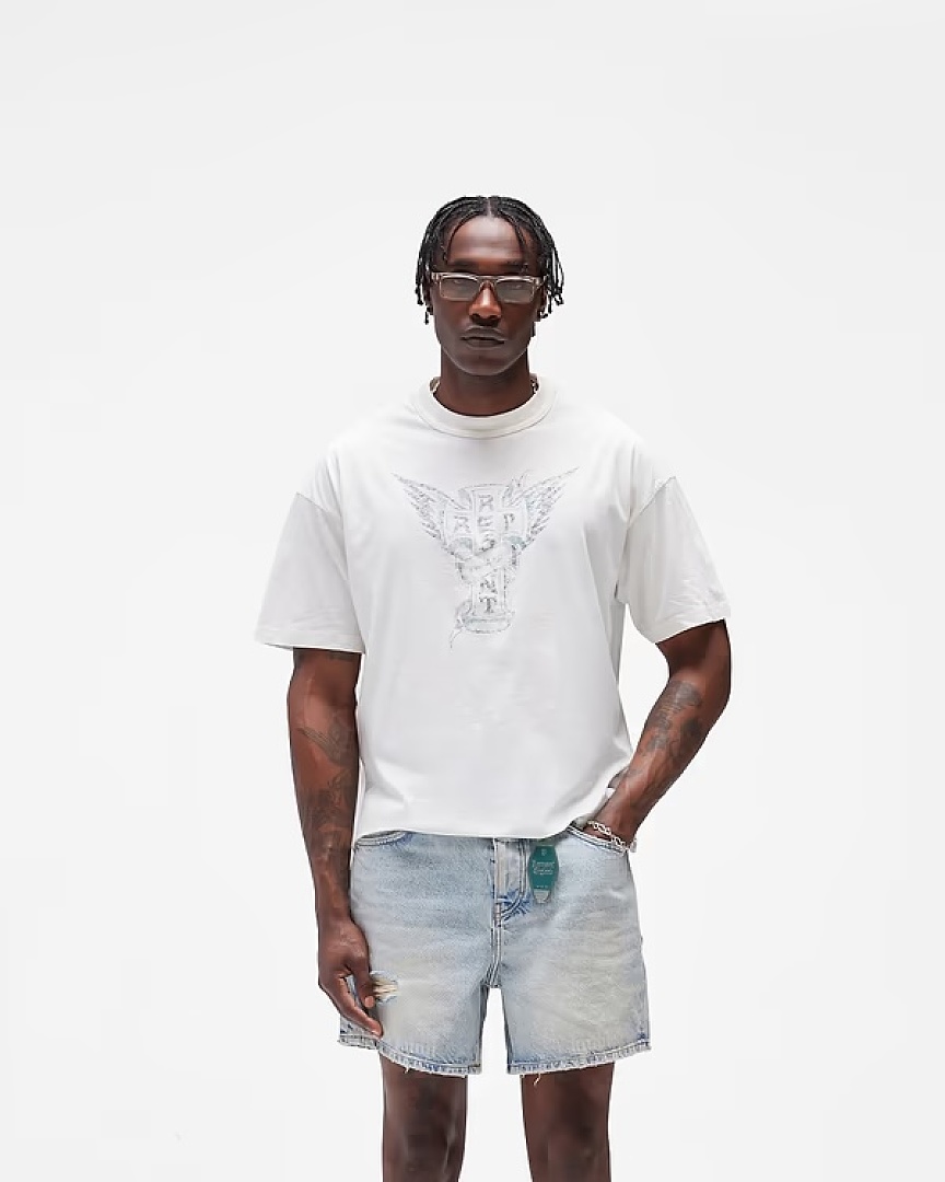 Off-White 128 REPRESENT New High Mens Womens Top Water Wide Short Sleeve T :S M L XL : Off (White) - Image 18