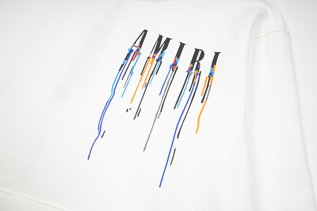 AMIRI 218 Wide Version Model Long Sleeve Black White S M L XL 605# - Image 28