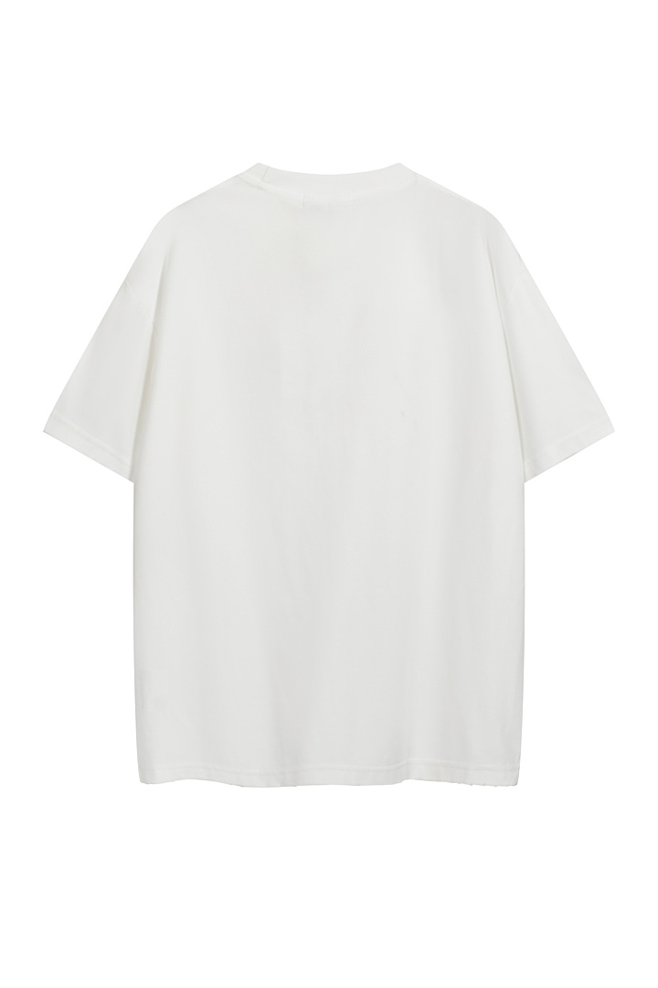 Acne Studios 118 AC LOGO Print Short Sleeve T White Light Blue Dark S-XL 8046# - Image 34
