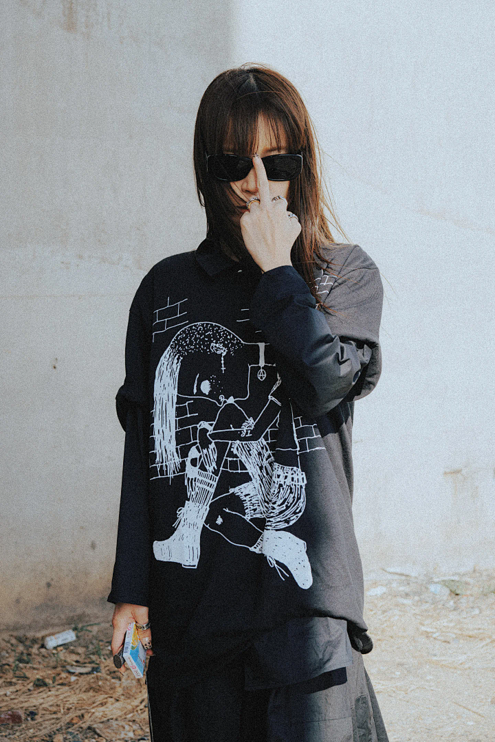 Supreme 128 Mountain Y'S THINKER TEE Print T Black White S-XL - Image 29