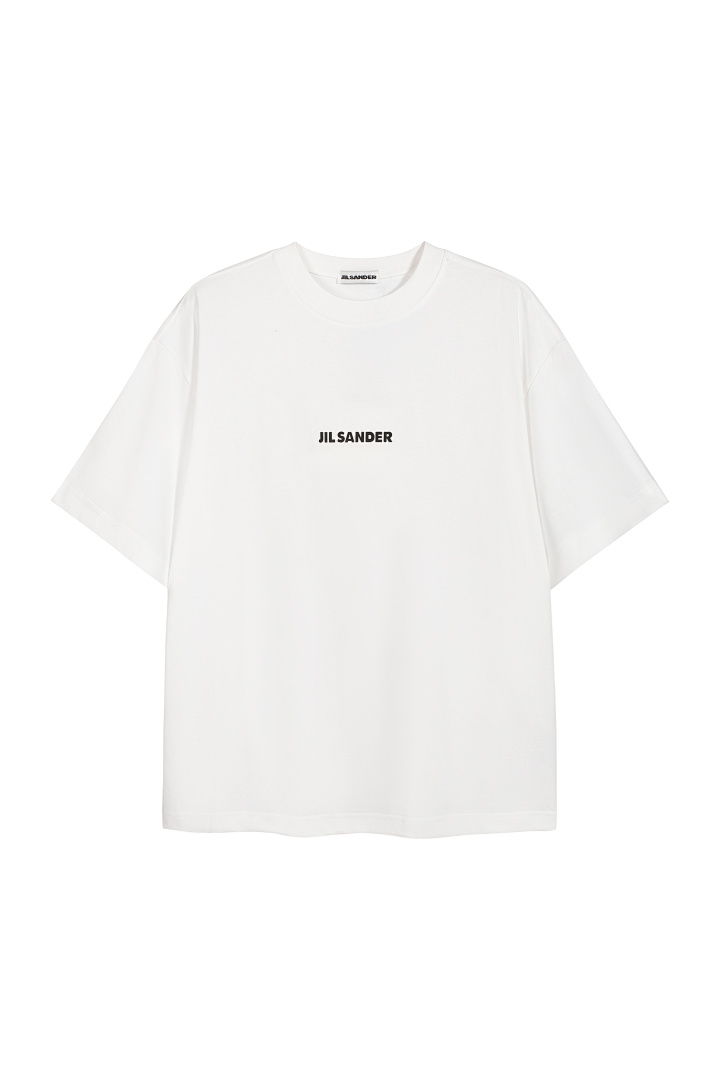 Unbranded 108 JIL Wind Small Logo Print Short Sleeve T White S-L J9892#