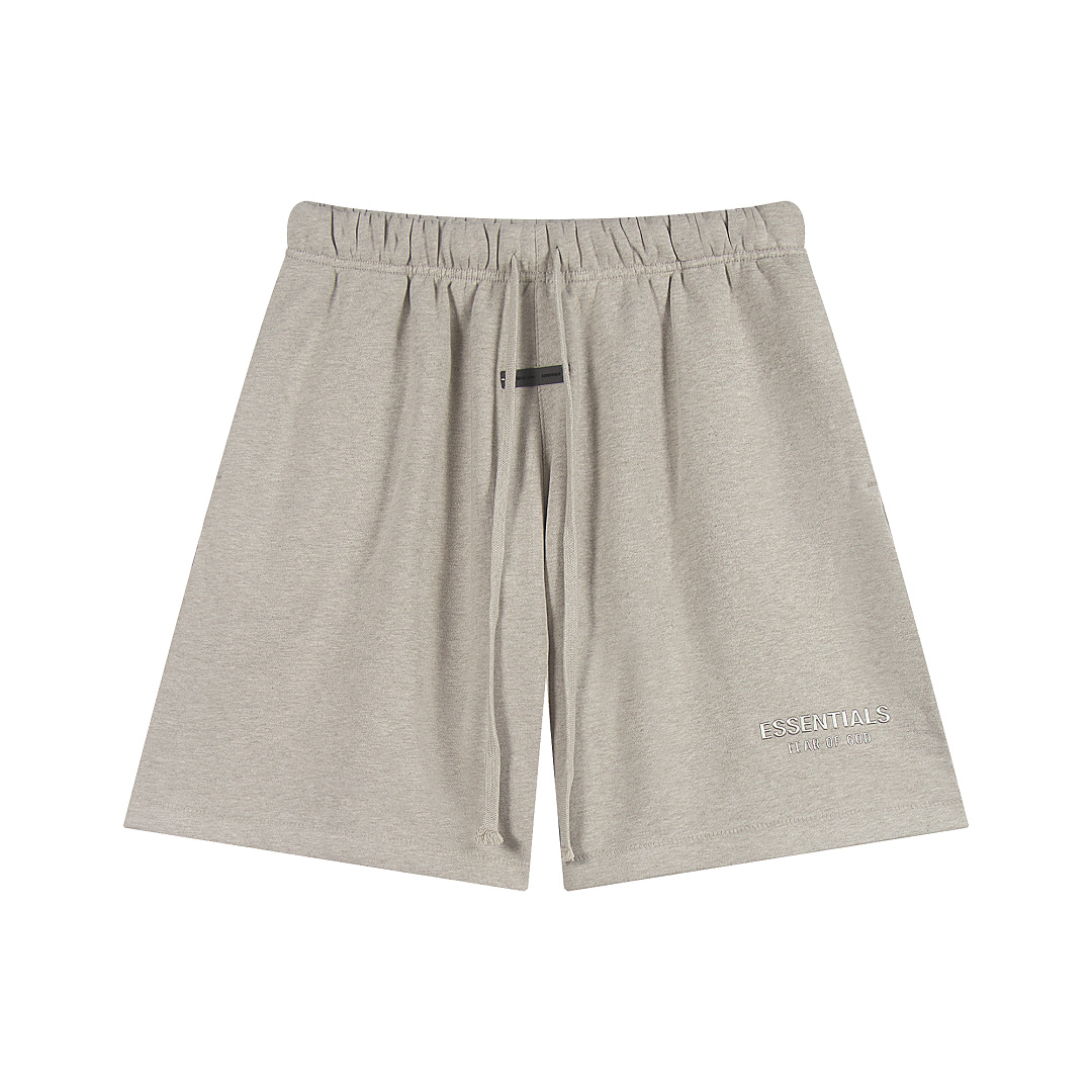 Essentials 148 Ess SS25 Classic Hoodie Label Print Short Silk Silver Gum Black Grey Brown Oatmeal XS-XL - Image 38