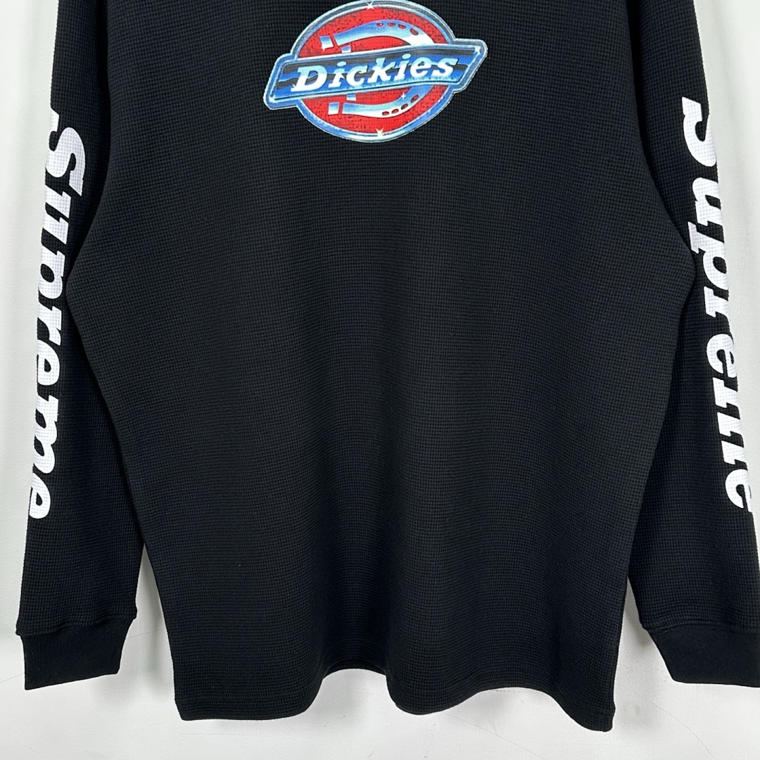 Off-White 228 DK Long Sleeve T X DICKIES Collab FW25 THERMAL L/S TEE Black Off White S - Image 7