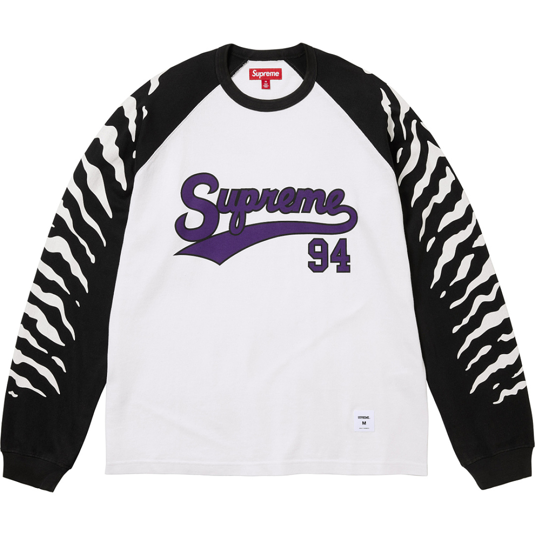Supreme 228 Classic Tiger Long Sleeve Black White Grey S M L