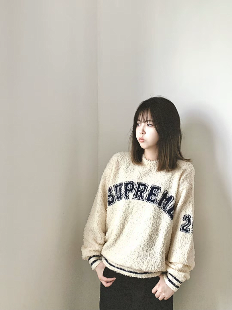 Supreme 368 SS25 TEXTURED ARC SWEATER Fleece Velvet Black Apricot Pink S-XL - Image 43