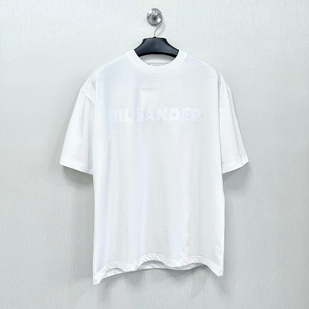 Unbranded 108 JIL SANDER Label Print Logo Short Sleeve T Black White Cream Apricot S-XL J9888# - Image 51