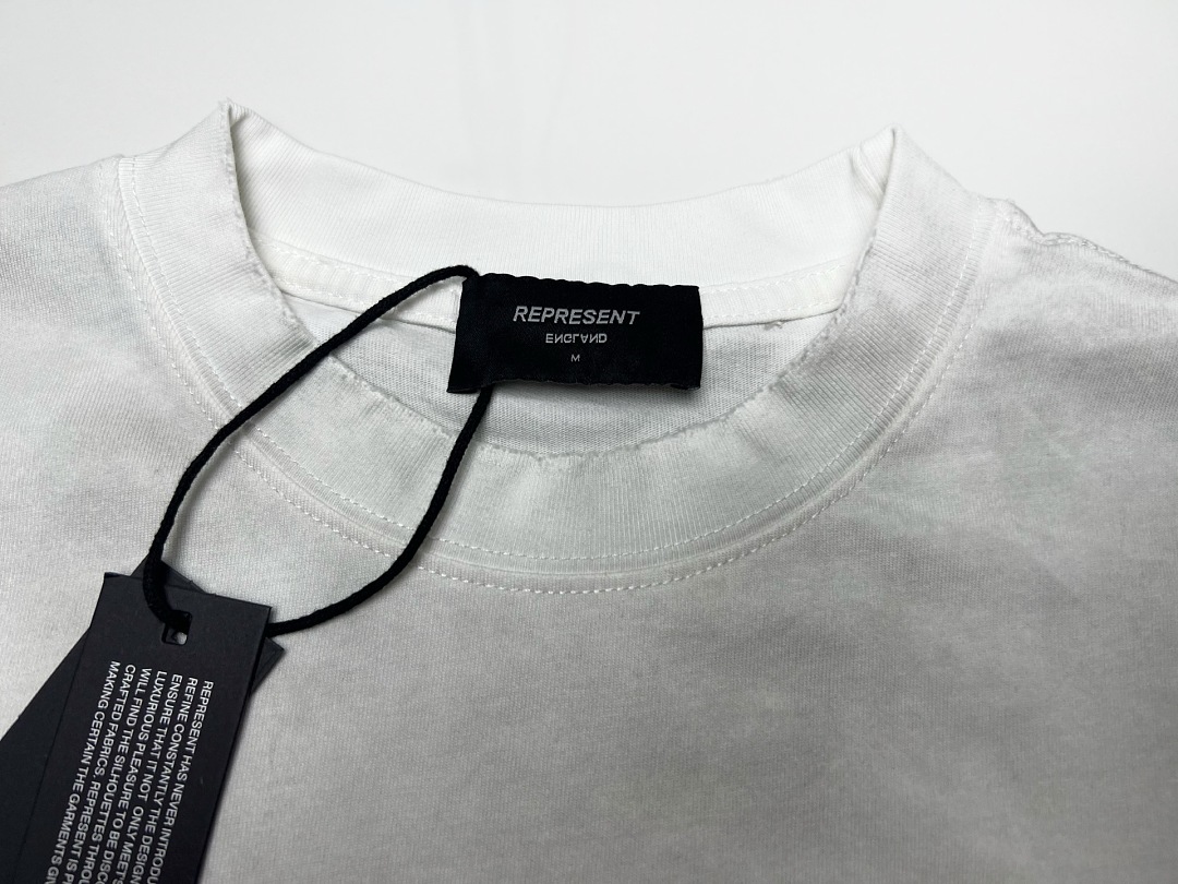 Represent 148 REPRESENT New High Mens Womens Top Wide Short Sleeve : S M L XL (White) - Image 5