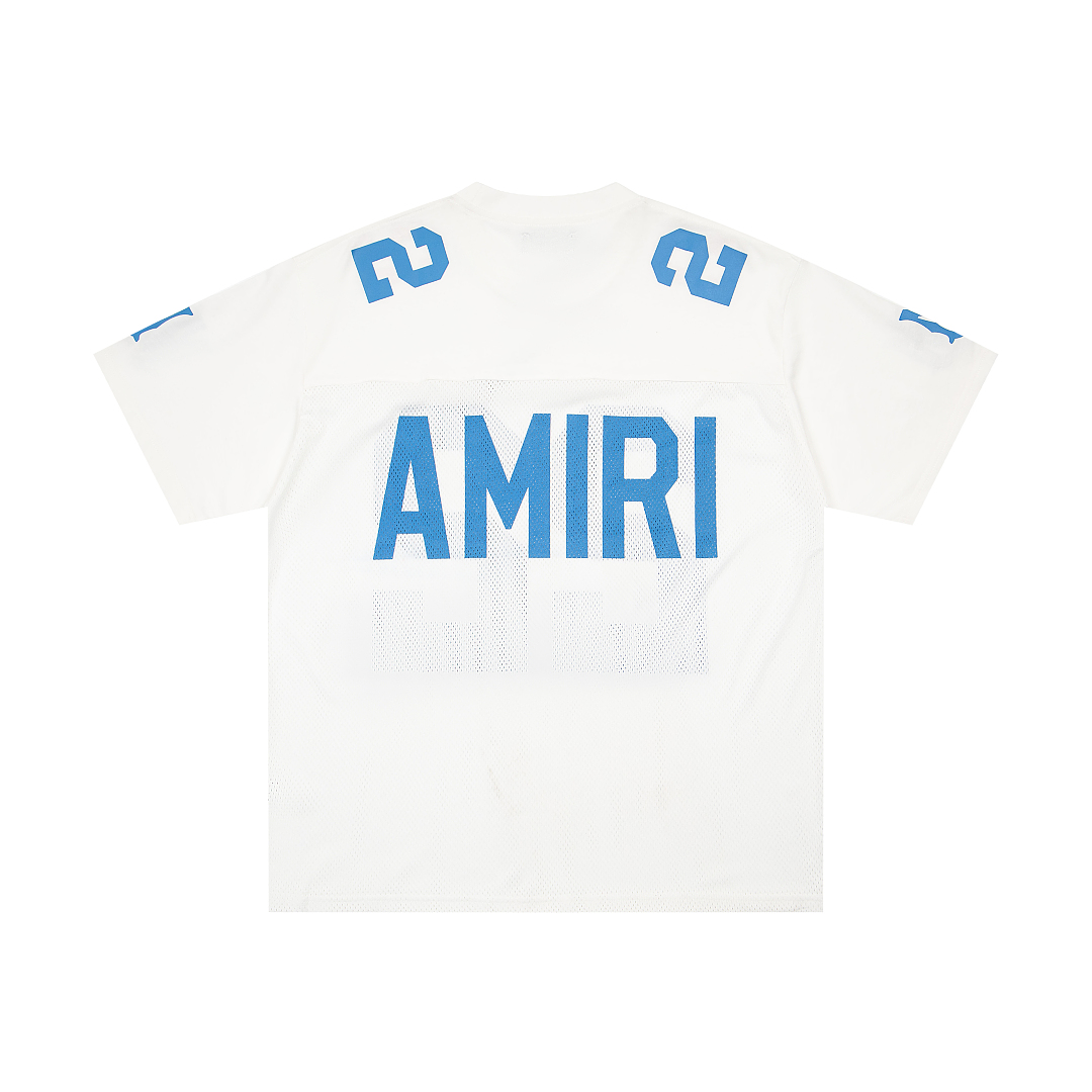 AMIRI 128 Canvas Logo Print Short Sleeve T Black White S M L XL 9933# - Image 17