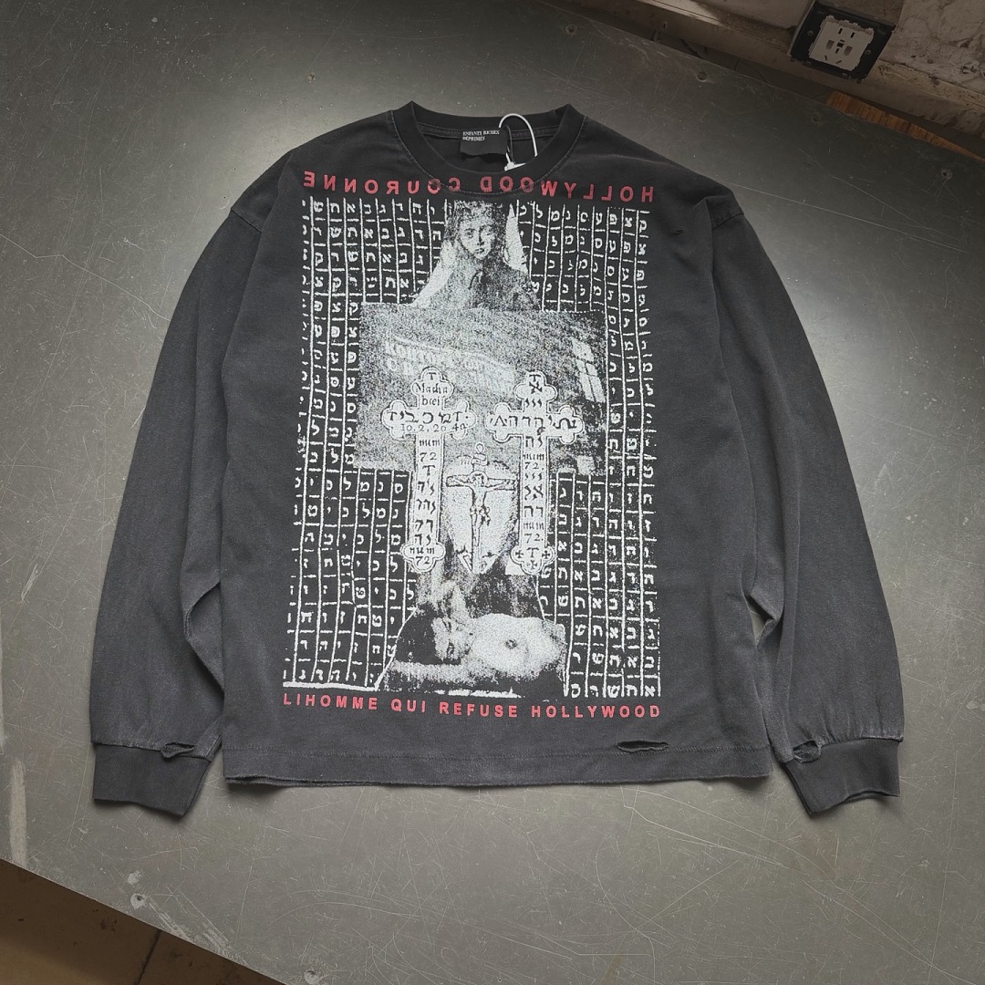 Enfants Riches Deprimes 158 Enfants Riches Deprimes Washed Long Sleeve : S M L XL Water (Black)