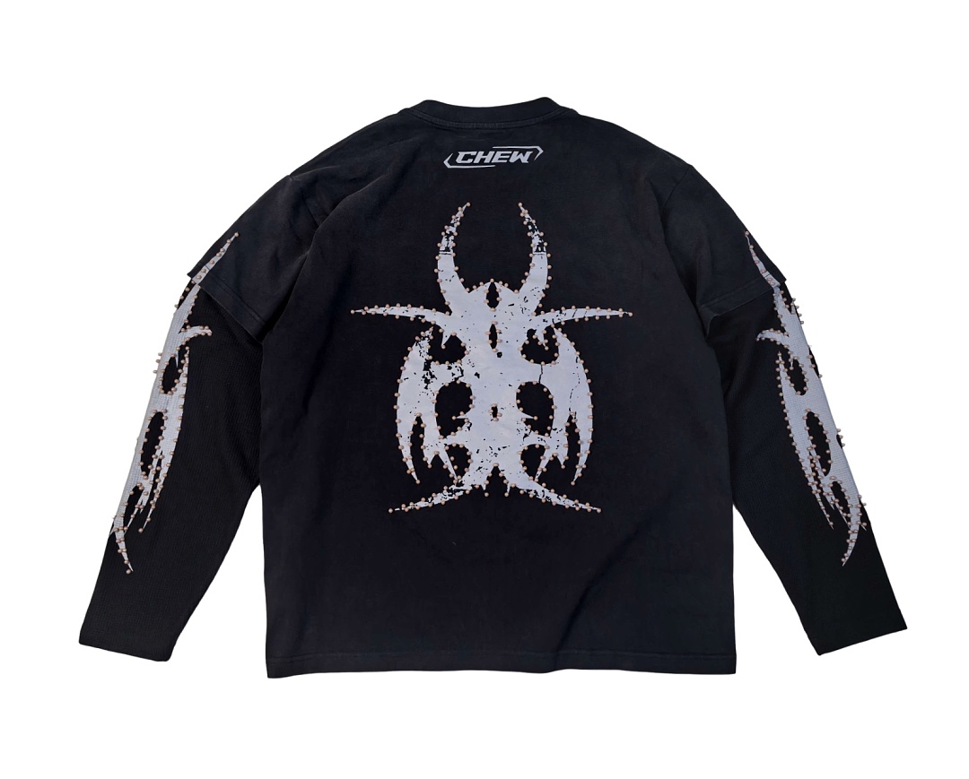 Chanel 218 Chew Forever Bead Long Sleeve : Water Black :S M L - Image 4
