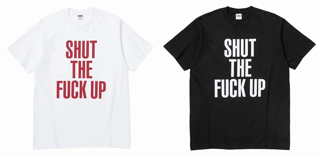 Supreme 138 NUMBER INE Collab SHUT UP TEE Short Sleeve Black White S (N) - Image 20