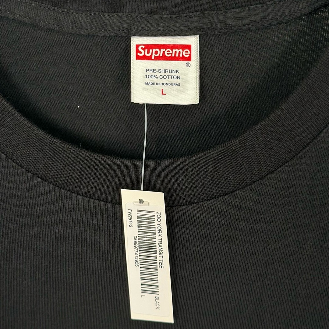 Off-White 128 ZOO YORK TRANSIT TEE T Short Sleeve Black Off White S-XL - Image 11